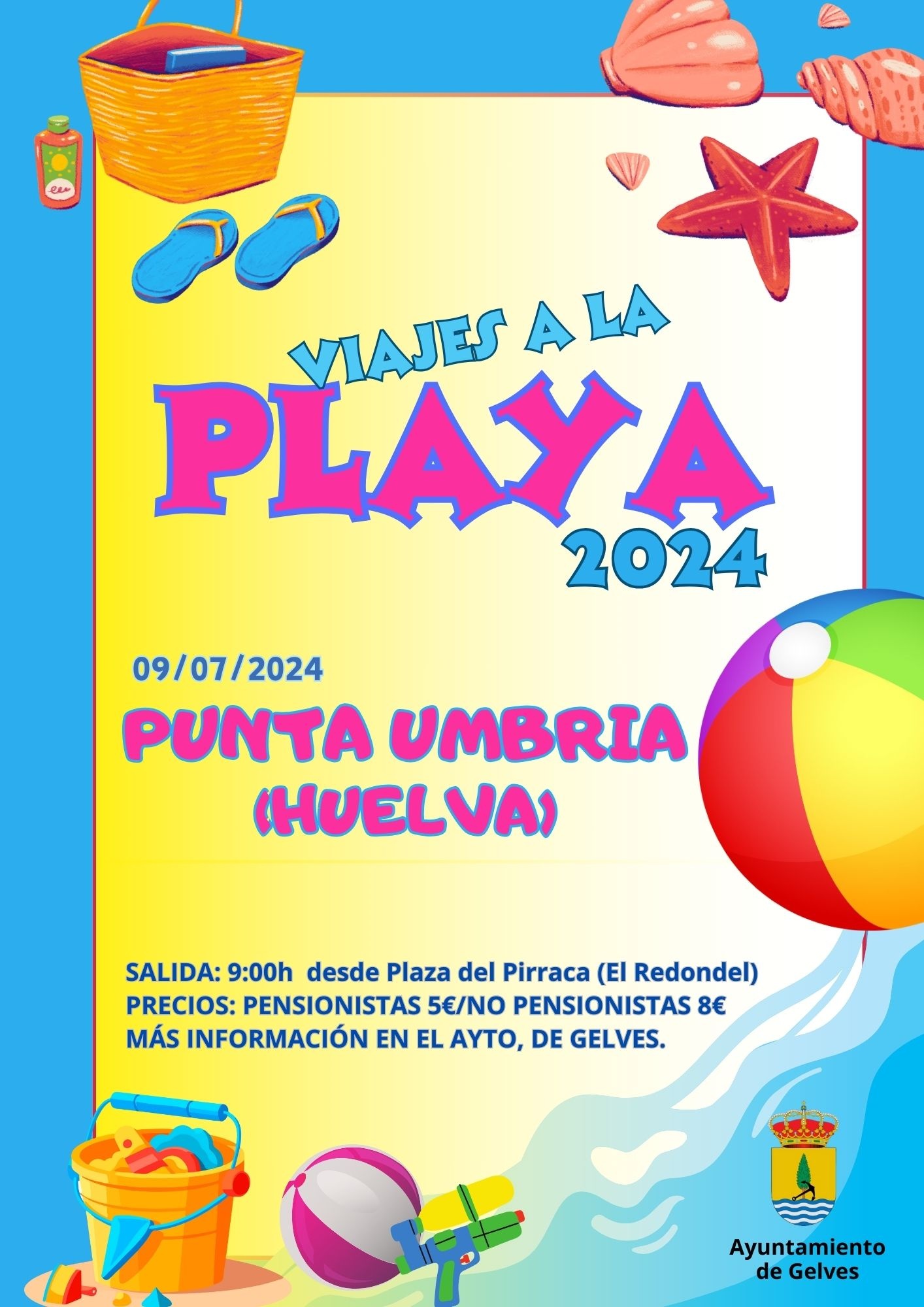 Cambio de ubicación de salidas y llegadas de los Viajes a la Playa 2024