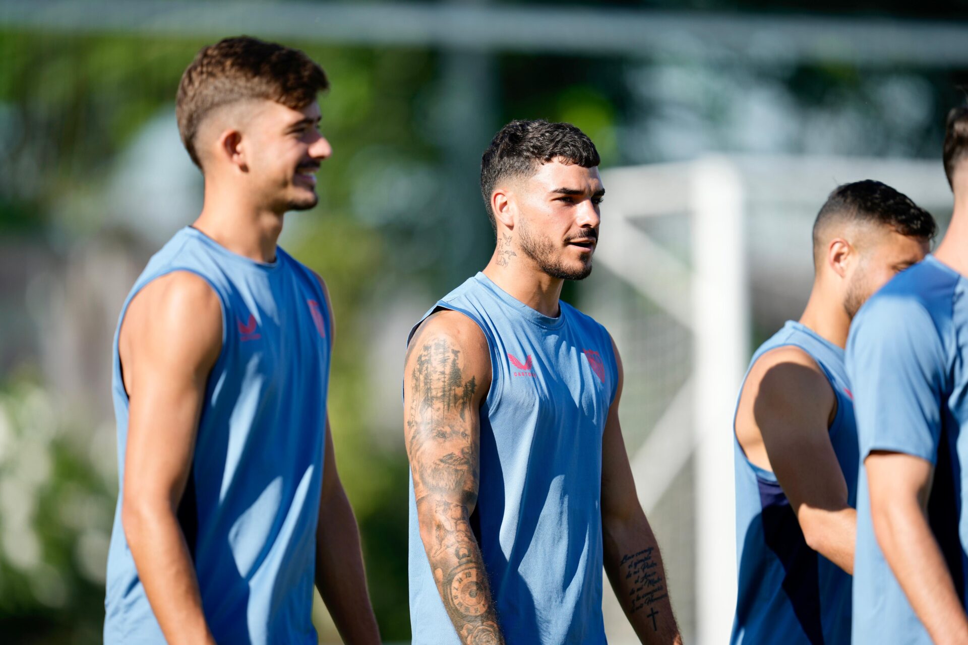 sesión matinal de trabajo previa al primer amistoso de pretemporada
