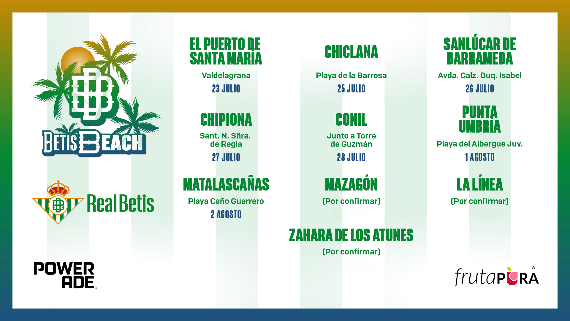 El Real Betis recorrerá este verano las playas de Cádiz y Huelva con el proyecto ‘Betis Beach’