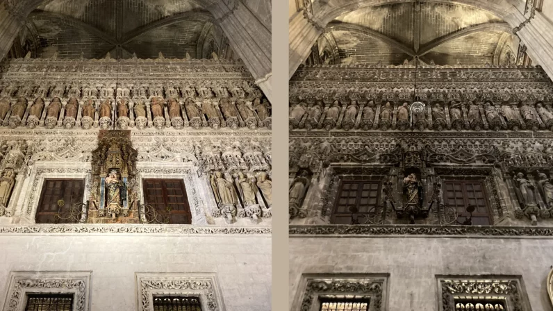 Finalizan los trabajos de limpieza y consolidación en el trasaltar mayor de la Catedral hispalense