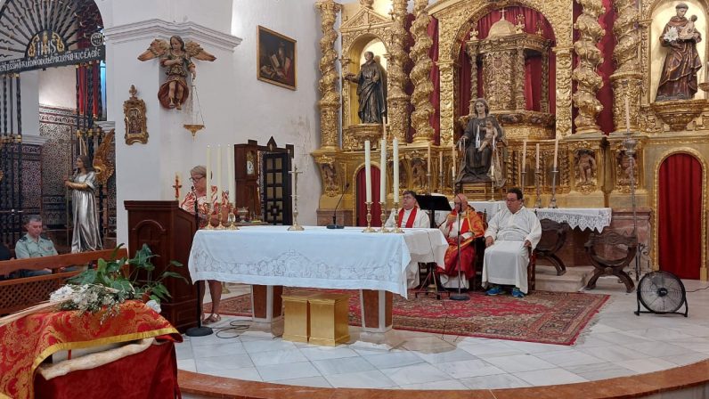 La Parroquia San Marcos Evangelista, de El Saucejo, recibe las reliquias del beato Salvador Lobato Pérez