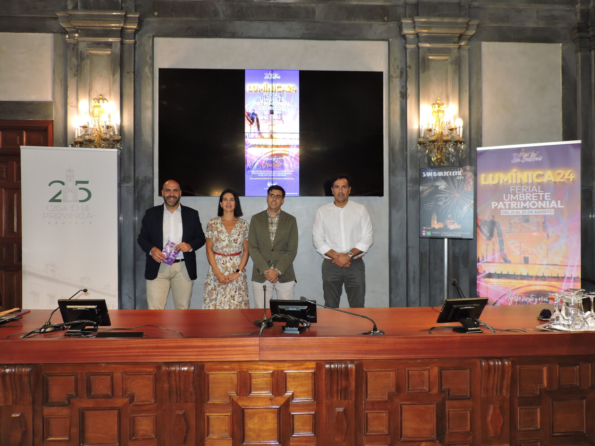 Umbrete disfruta de ‘Lumínica 24’ y de las actividades religiosas, culturales y deportivas que preludian su Feria de San Bartolomé