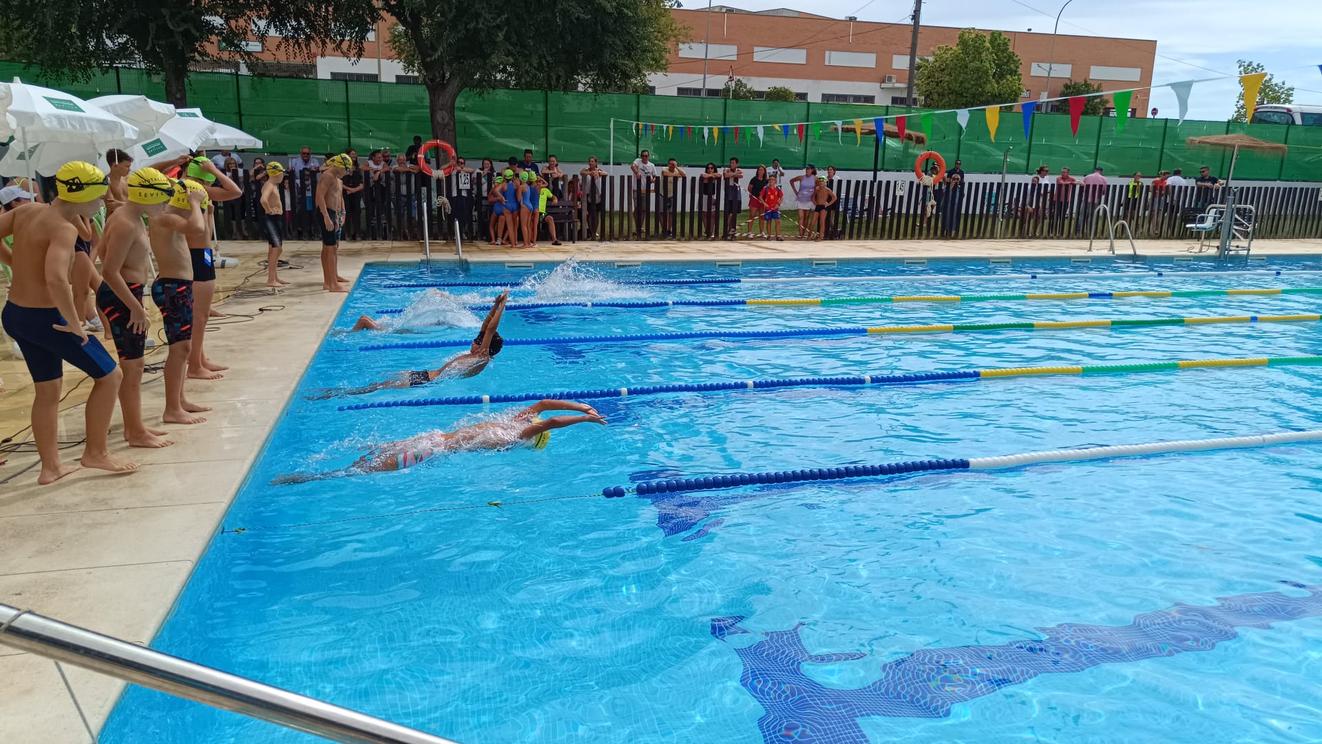 Más de 1.300 niños y niñas de la provincia participan en el circuito de natación de verano de la Diputación, donde se premian también los valores positivos del deporte