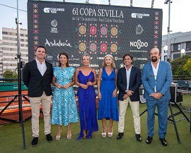 Del Pozo destaca en la presentación de la Copa Sevilla de Tenis el potencial de Andalucía para acoger grandes eventos deportivos