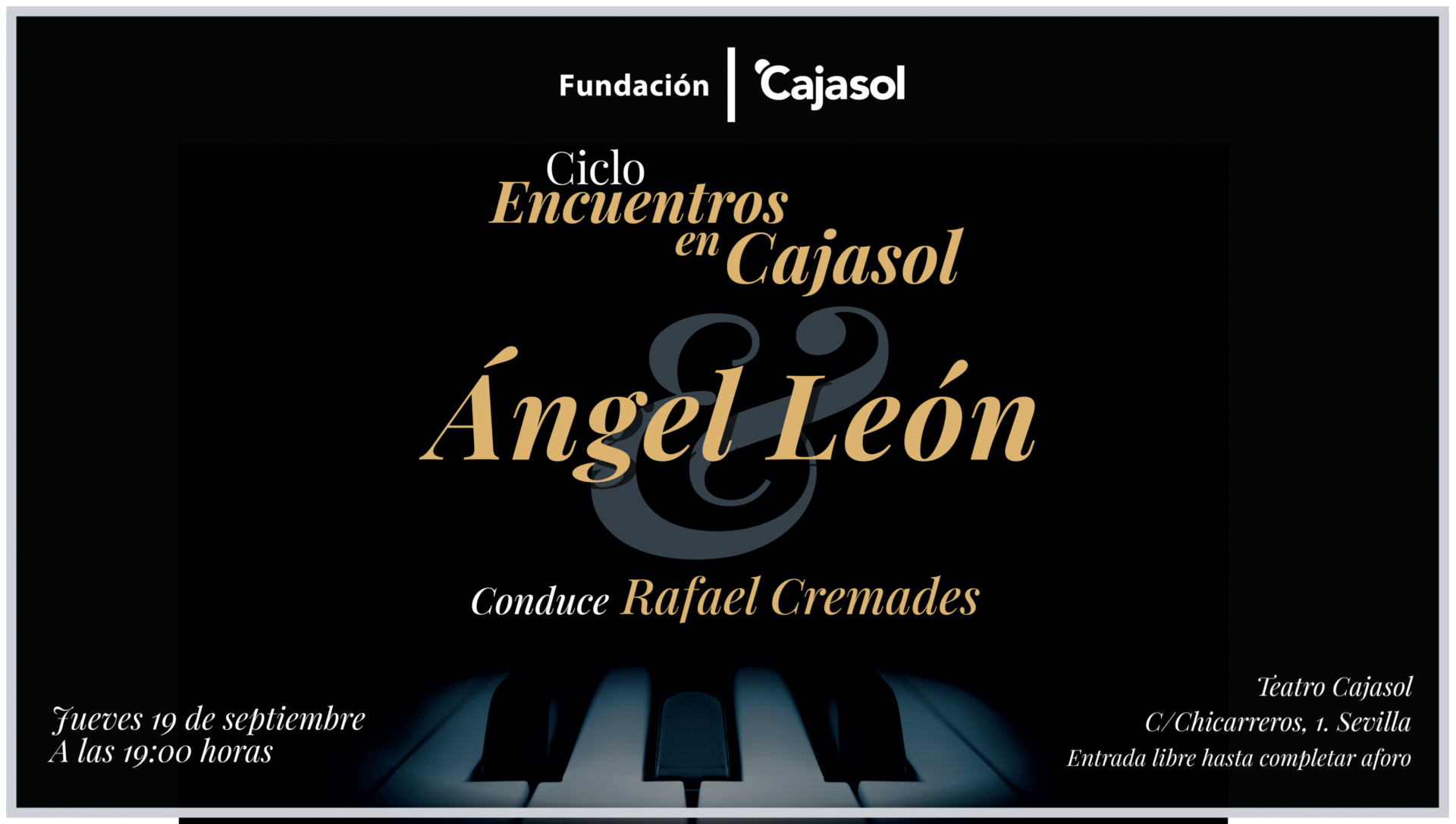 Ángel León, conocido como ‘el chef del mar’, se sienta con Rafael Cremades en el próximo “Encuentros en Cajasol”