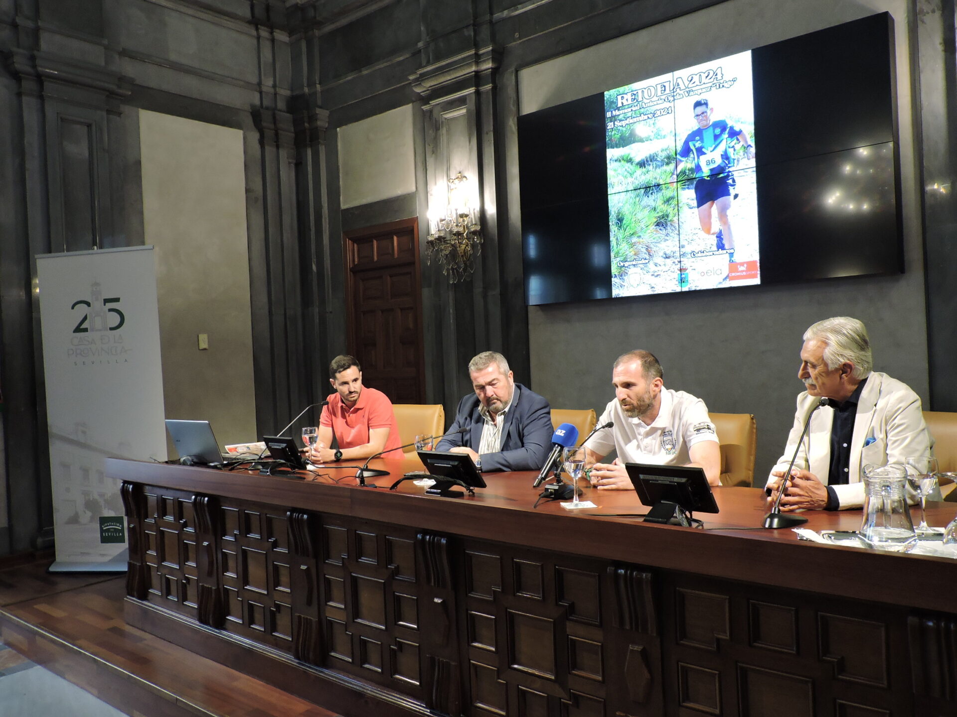 Presentado en la Casa de la Provincia de la Diputación de Sevilla Reto ELA Aznalcóllar 2024