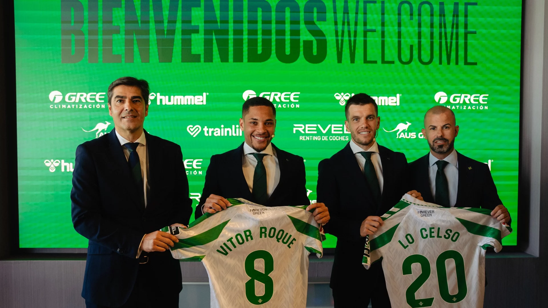 Lo Celso y Vitor Roque, presentados como nuevos jugadores del Real Betis