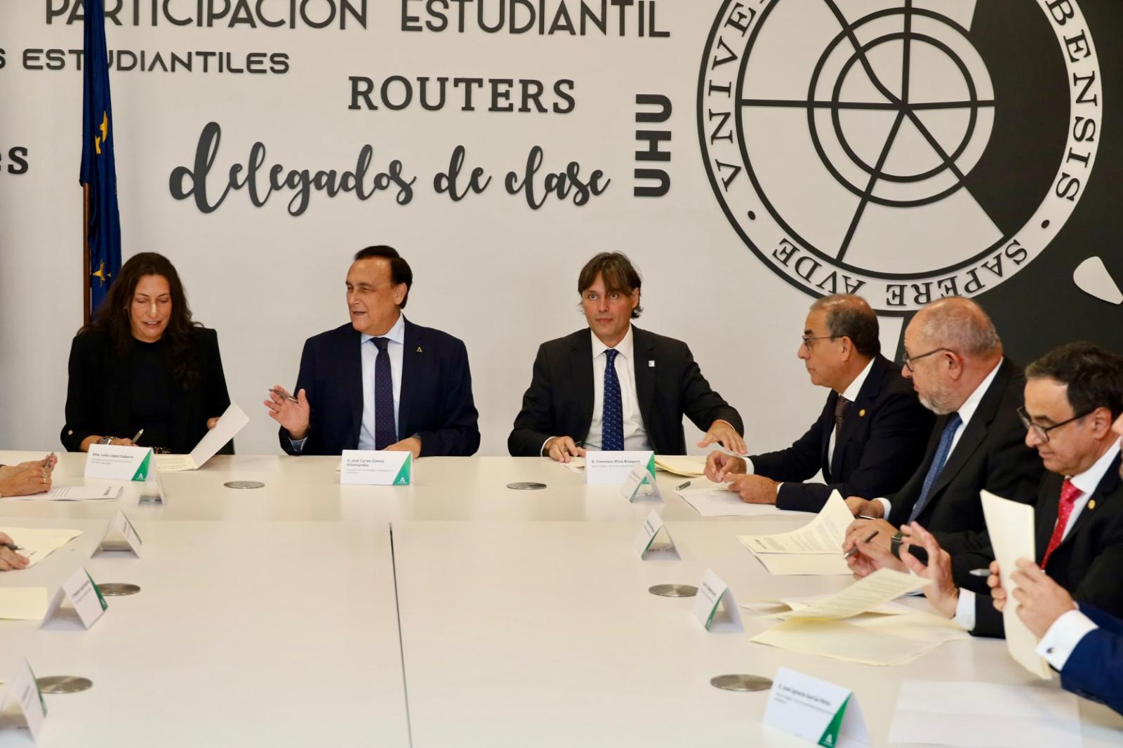 Junta y universidades firman un convenio para coordinar la atención a la discapacidad en los campus andaluces