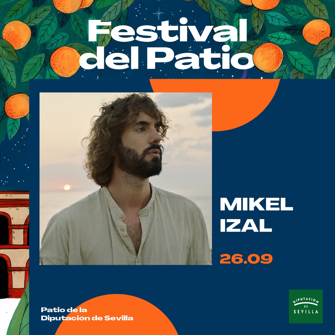 Mikel Izal traslada al patio de la Diputación su viaje de descubrimiento personal entre ‘El Miedo y el Paraíso’