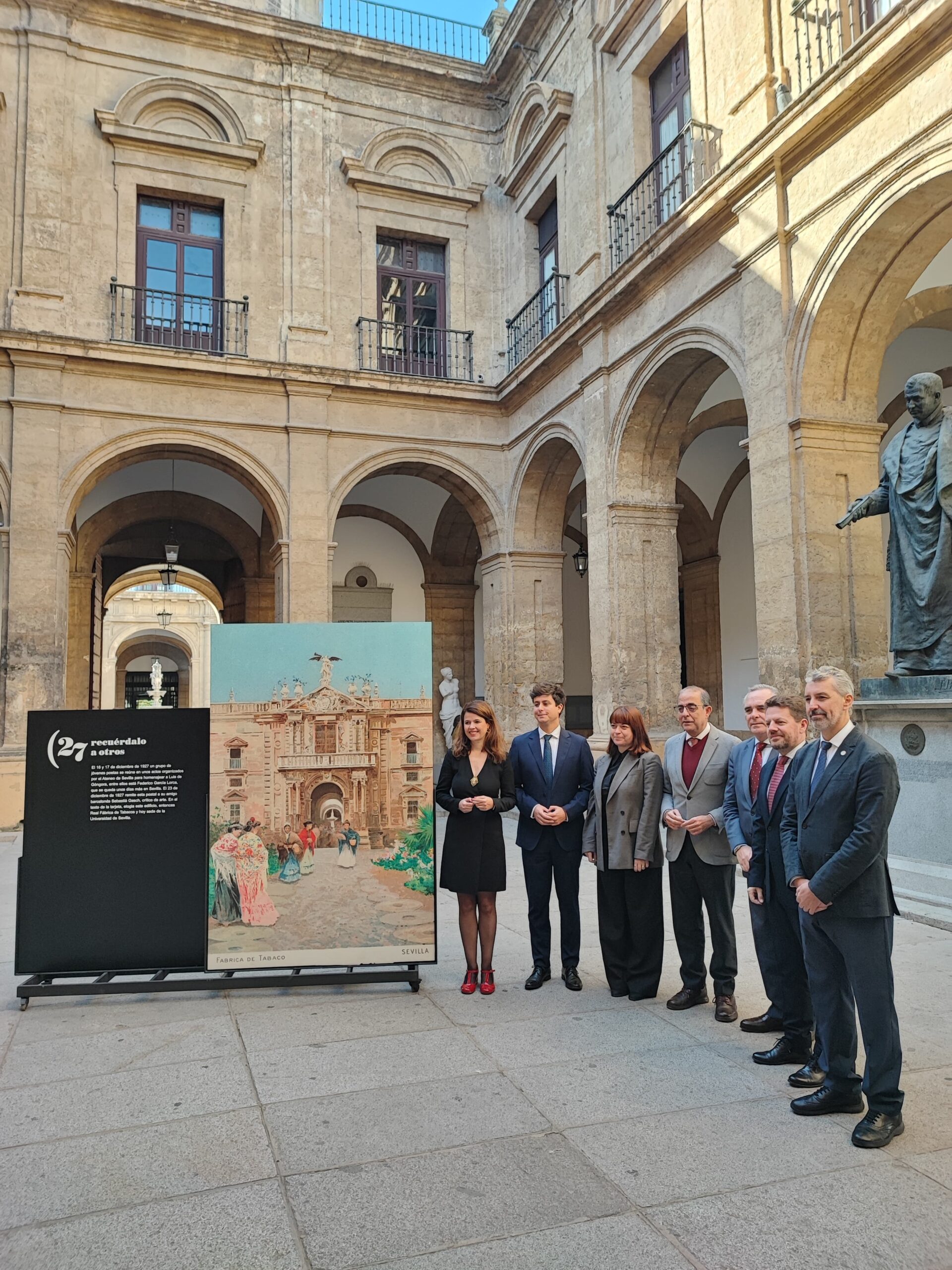 Casimiro Fernández certifica el apoyo de la Diputación a la conmemoración del Centenario de la Generación del 27