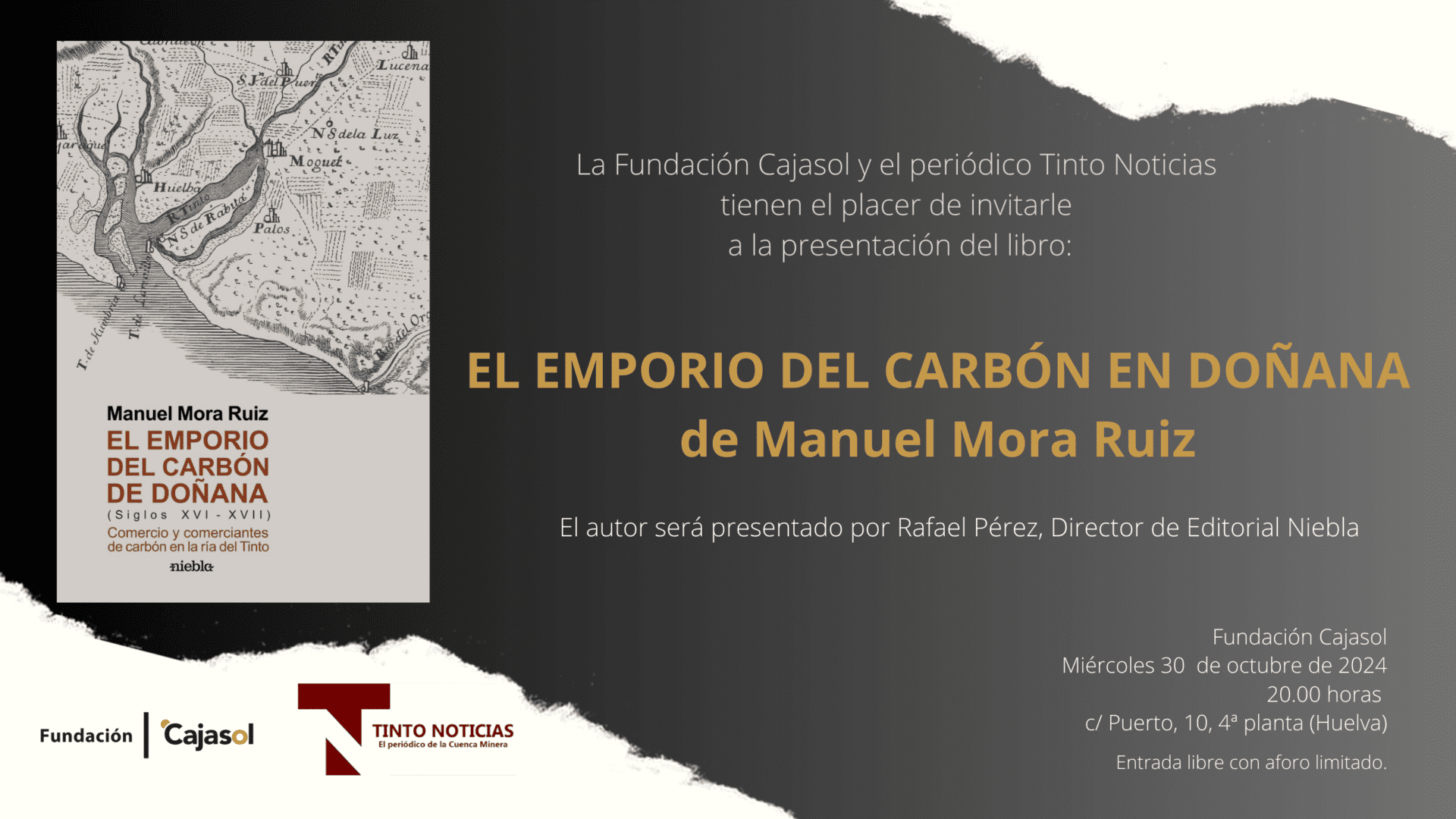 Manuel Mora presenta ‘El emporio del carbón de Doñana’ en Huelva