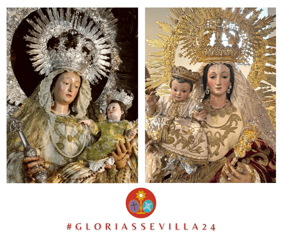 LAS VÍRGENES DEL ROSARIO DE SAN VICENTE Y SANTA CATALINA PROCESIONAN EN ESTE FESTIVO 1 DE NOVIEMBRE