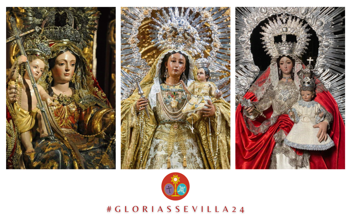 TRES VÍRGENES DE GLORIA PROCESIONAN ESTE 12 DE OCTUBRE EN SEVILLA