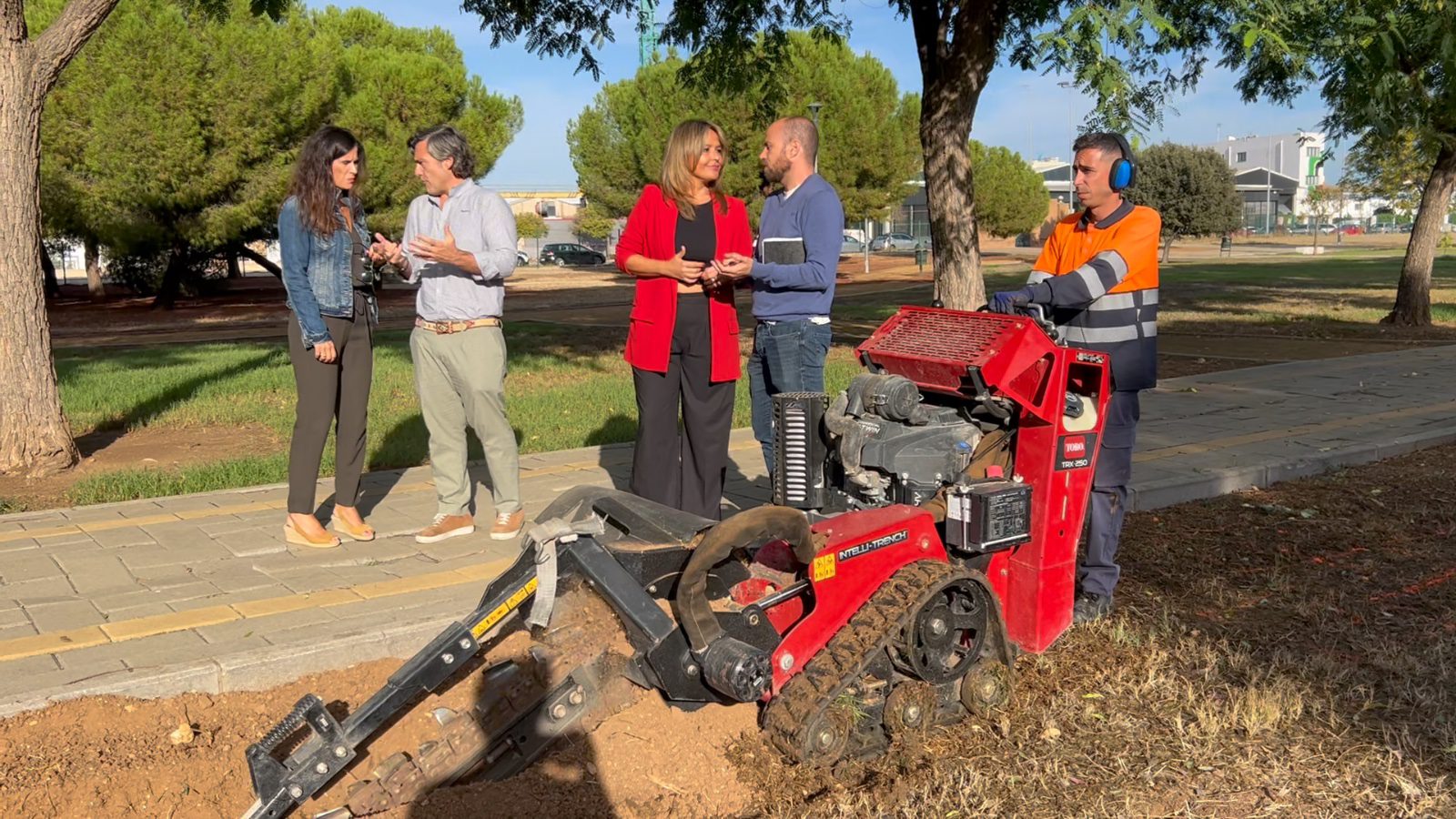 El Gobierno de Sanz moderniza el sistema de riego del Parque Hacienda de San Antonio para una mayor eficiencia y sostenibilidad