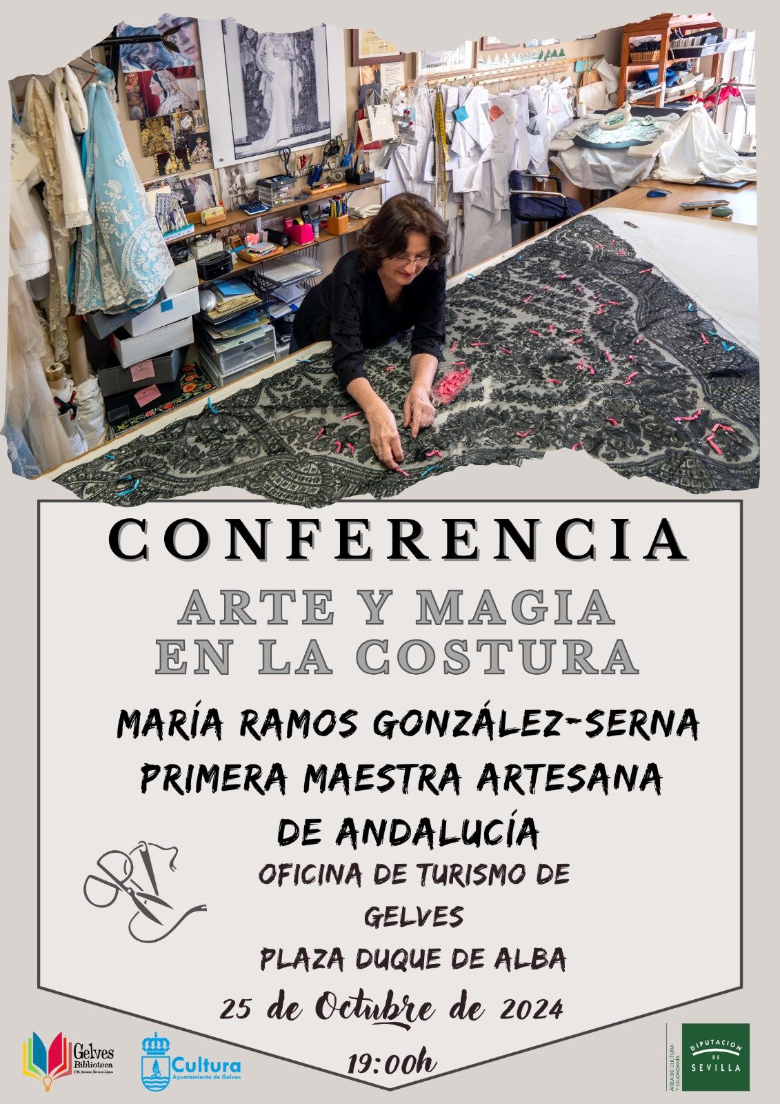 Conferencia sobre “Arte y Magia en la Costura” el 25 de octubre