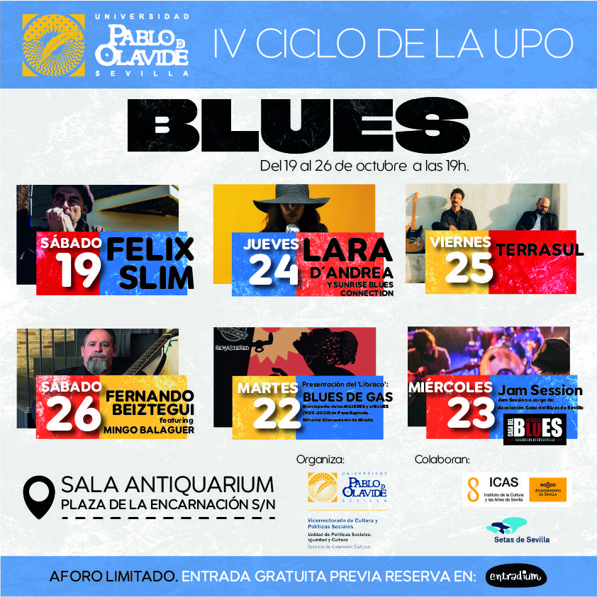 Vuelve el Blues al centro de Sevilla desde este sábado con el IV Ciclo de la UPO
