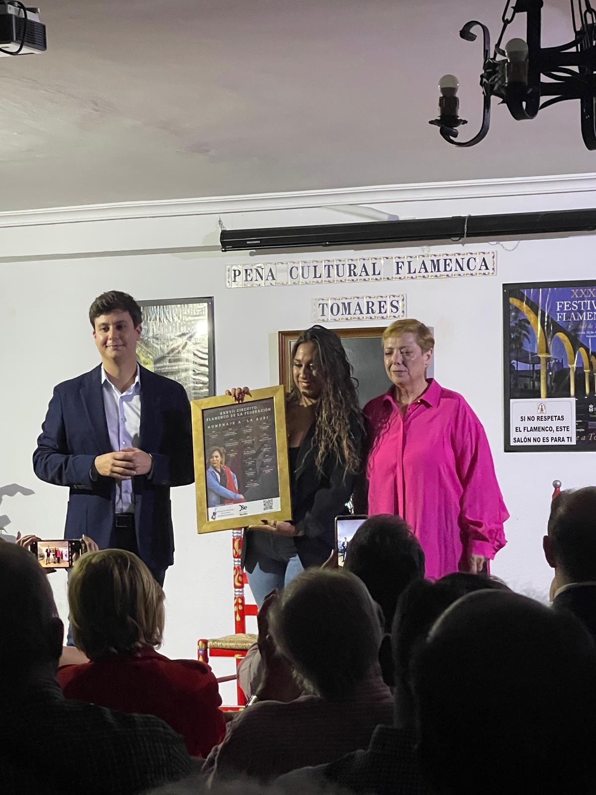 Casimiro Fernández en la presentación del Circuito Flamenco de la Federación de Entidades Flamencas de la Provincia, homenaje a La Susi