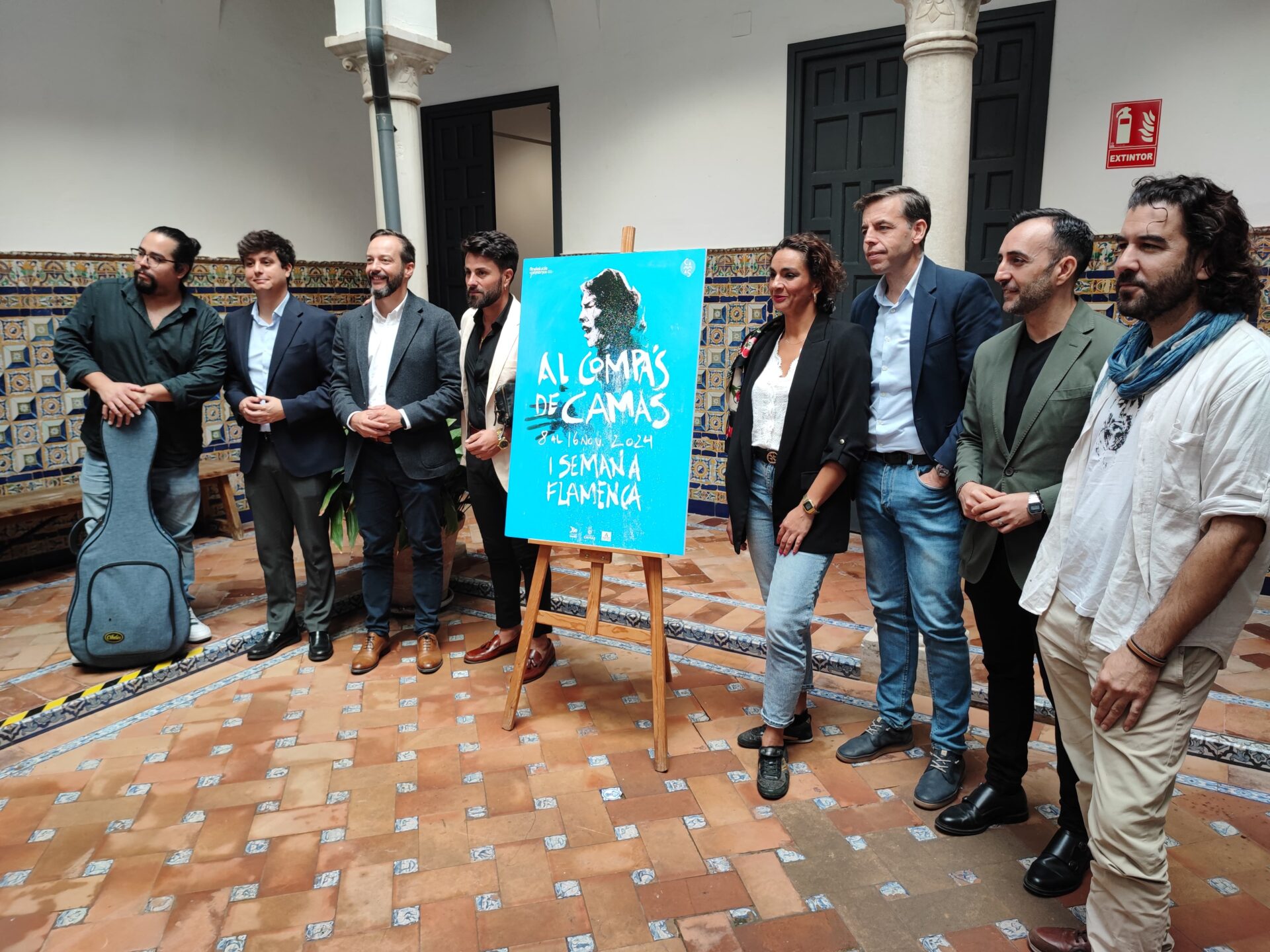 Casimiro Fernández en la presentación de ‘Al cante de Camas’, en el Intituto Andaluz del Flamenco