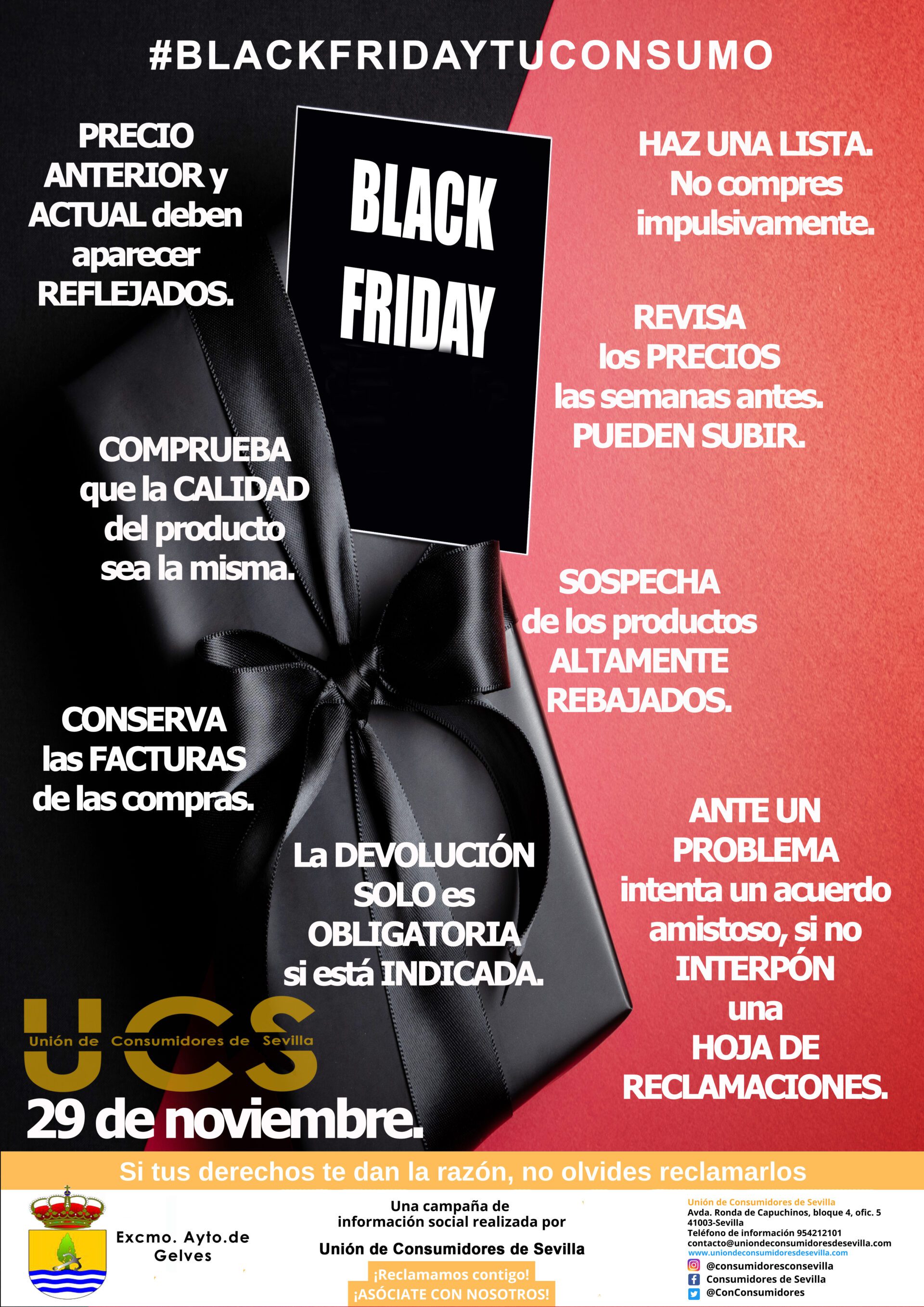 Campaña municipal de defensa de las personas consumidoras de cara al Black Friday