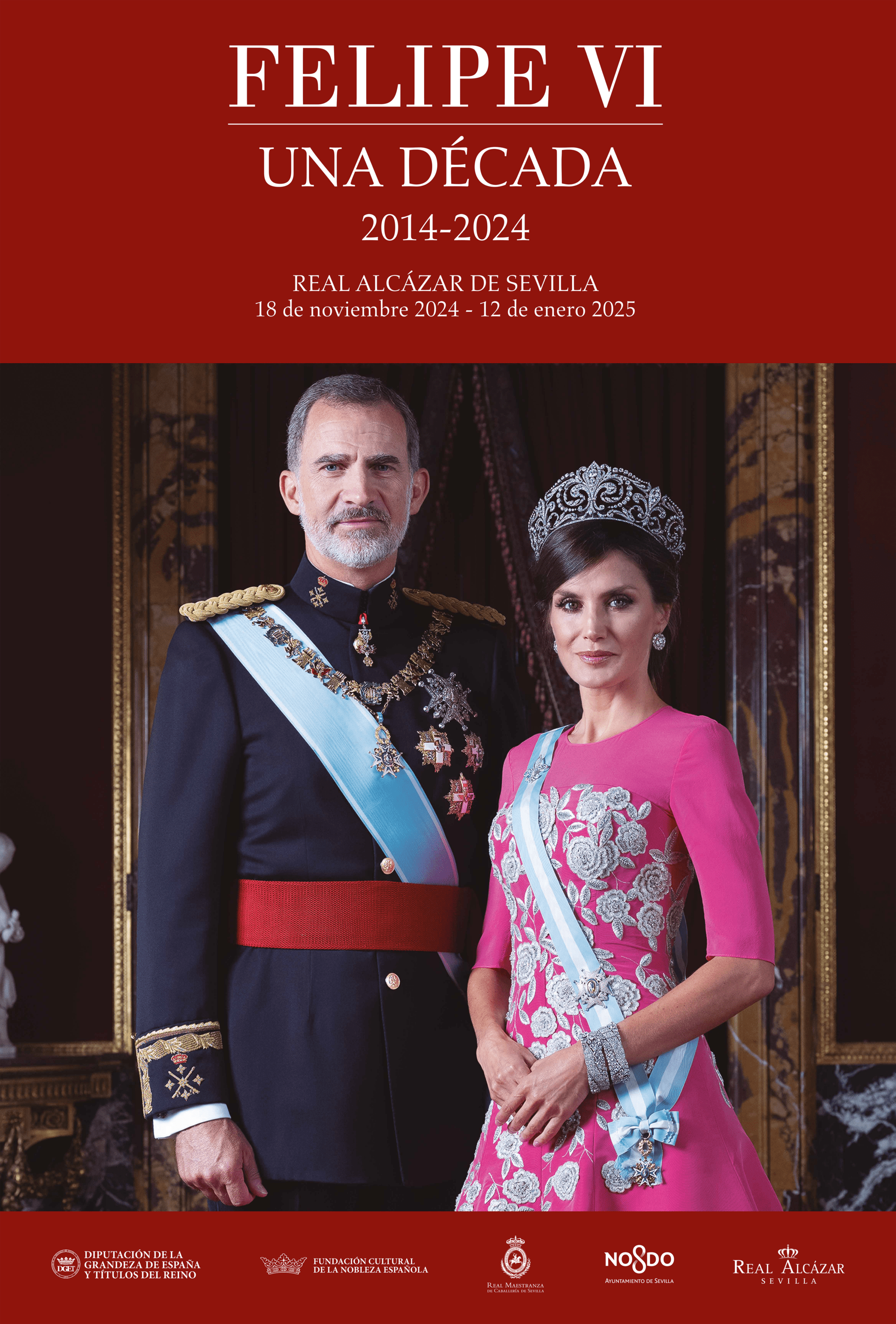 El Real Alcázar acoge la exposición ‘Felipe VI: Una década de la historia de la Corona de España’