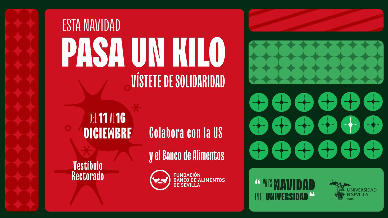 La US y el Banco de Alimentos inician una campaña navideña entre la comunidad universitaria