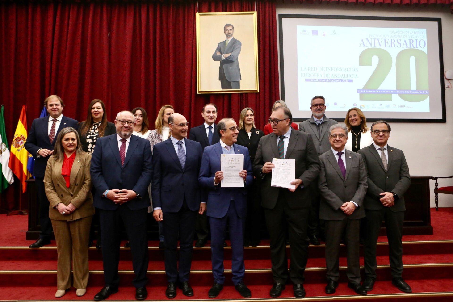 Firmado el Protocolo General de Actuación para el funcionamiento de la Red de Información Europea de Andalucía en su 20 aniversario