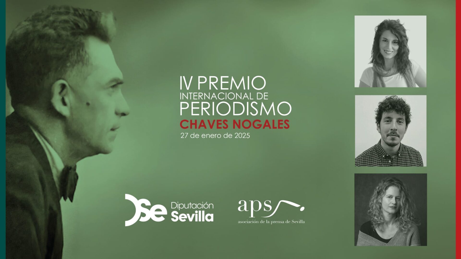 María José Carmona, Daniel Sousa y Laura León, ganadores del IV Premio Internacional de Periodismo ‘Manuel Chaves Nogales’