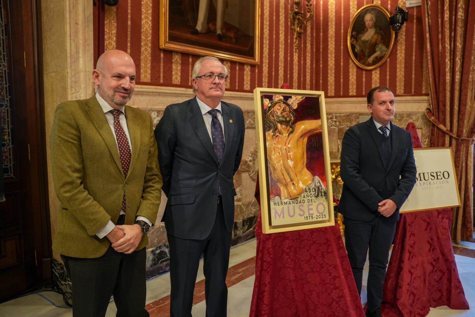 El Ayuntamiento acoge a la presentación del cartel conmemorativo del 450 aniversario de la Hermandad del Museo