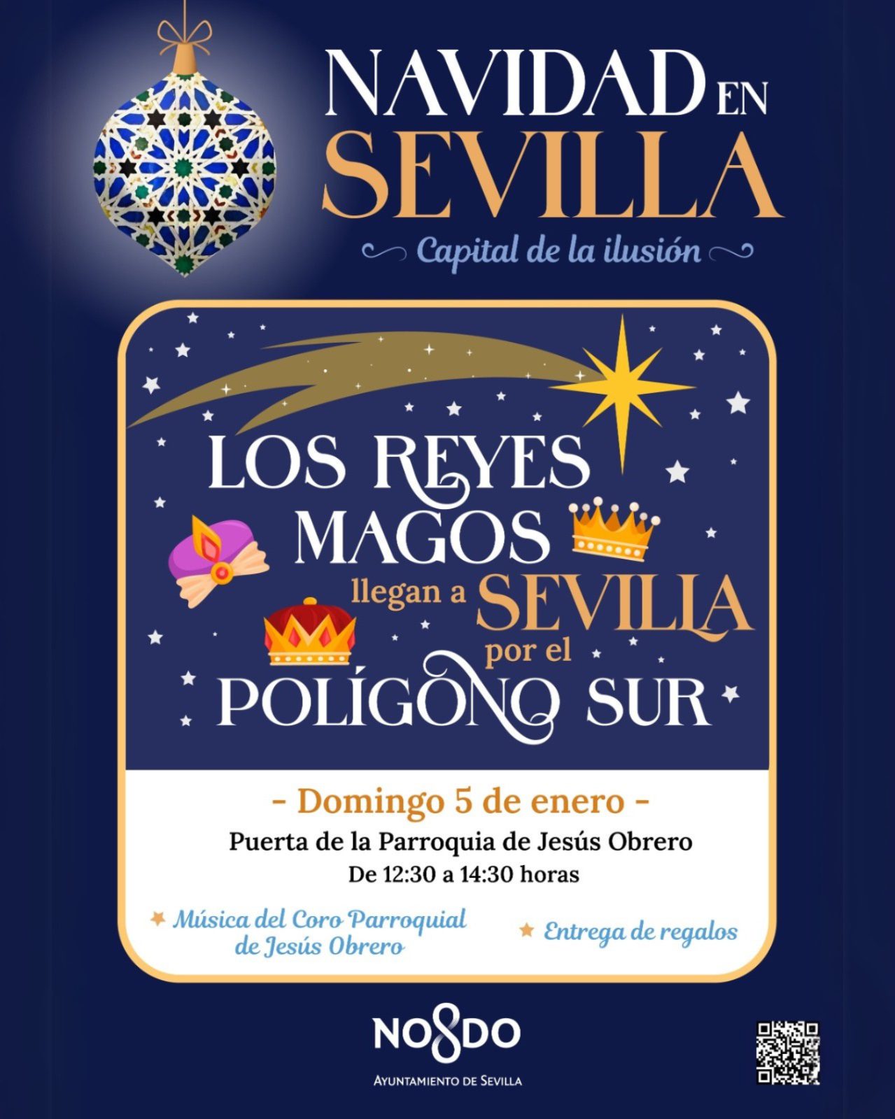 El alcalde de Sevilla anuncia que los Reyes Magos llegan a Sevilla por el Polígono Sur