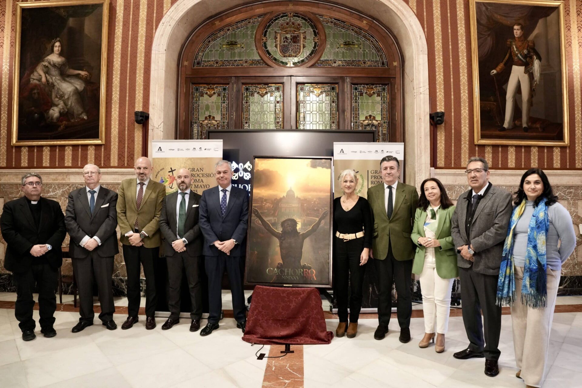 Un cartel que une Sevilla y Roma anuncia la histórica procesión del Cachorro en el Jubileo de 2025