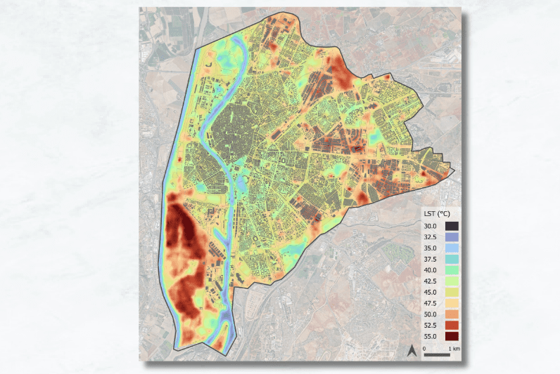 Desarrollan una metodología para la detección de zonas urbanas especialmente calientes en ciudades