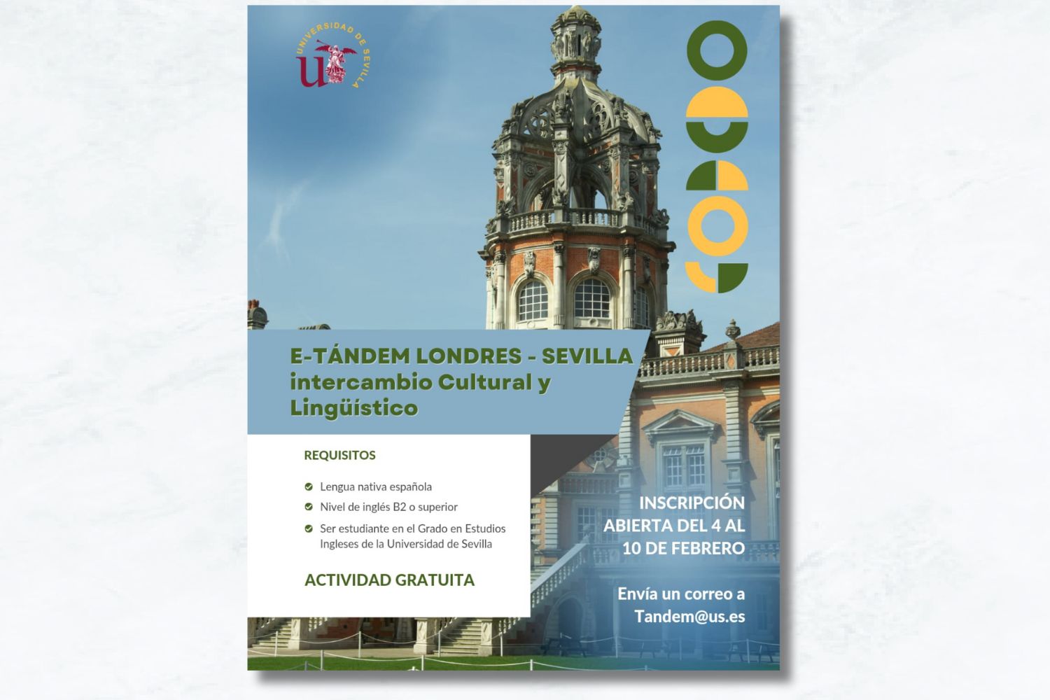 Intercambio cultural y lingüístico Londres-Sevilla