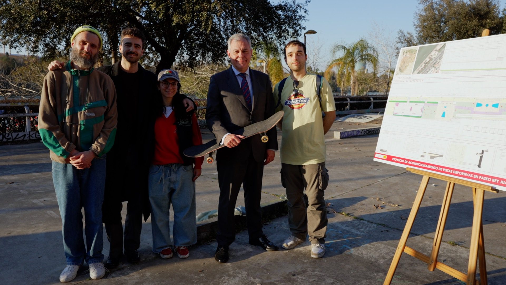 El Gobierno de Sanz creará una nueva zona deportiva en el  Paseo Juan Carlos I dotándolo de una nueva pista de skate