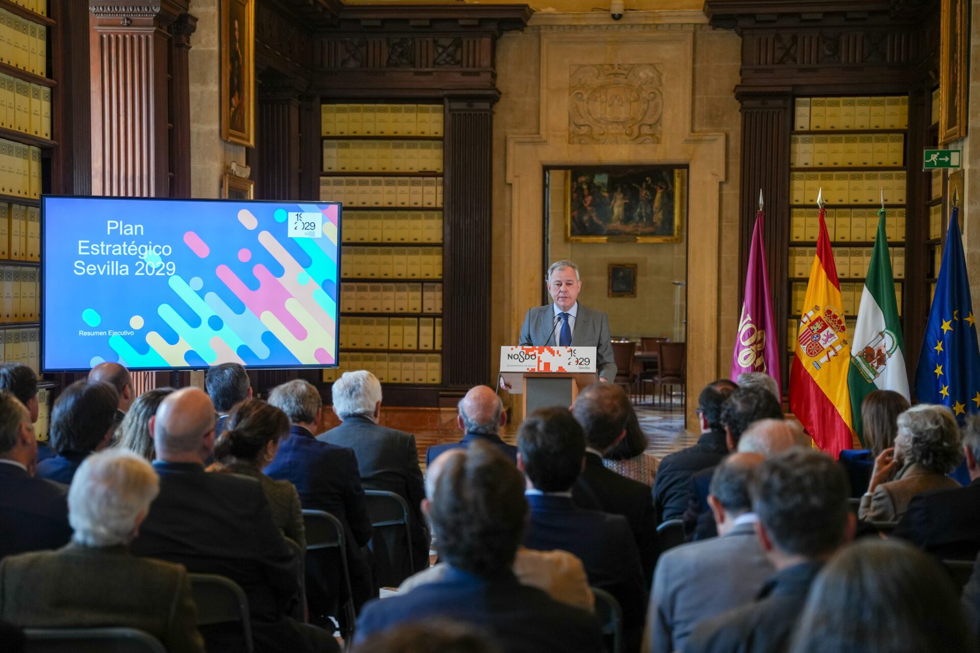 El alcalde Sanz presenta el Plan Estratégico del Centenario de la Exposición Iberoamericana de 1929