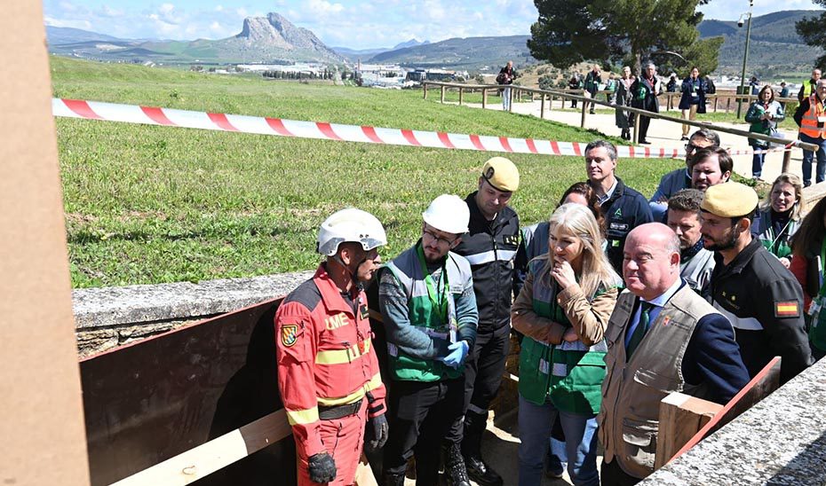 El Conjunto Dólmenes de Antequera acoge el primer simulacro de evacuación en un yacimiento protegido