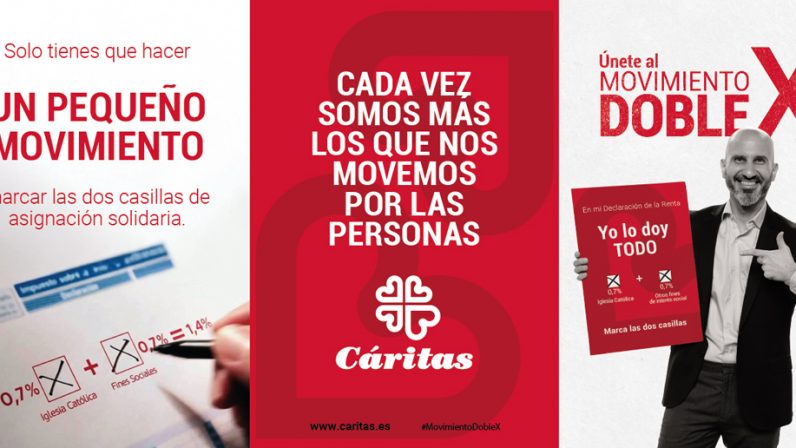 Cáritas hace un llamamiento para unirse al ‘Movimiento doble X’ y marcar las dos casillas en la Declaración de la Renta