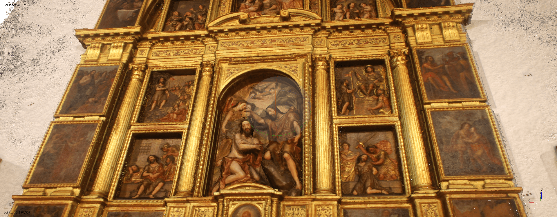 El retablo de la Anunciación, protagonista de un estudio de innovación en la digitalización del patrimonio