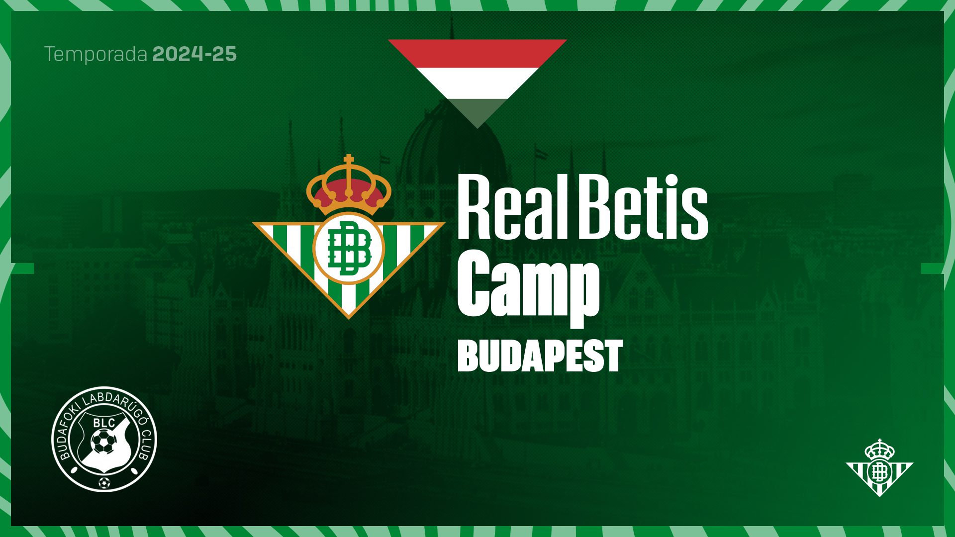 El Real Betis Balompié llega a Budapest para celebrar un nuevo campus de fútbol
