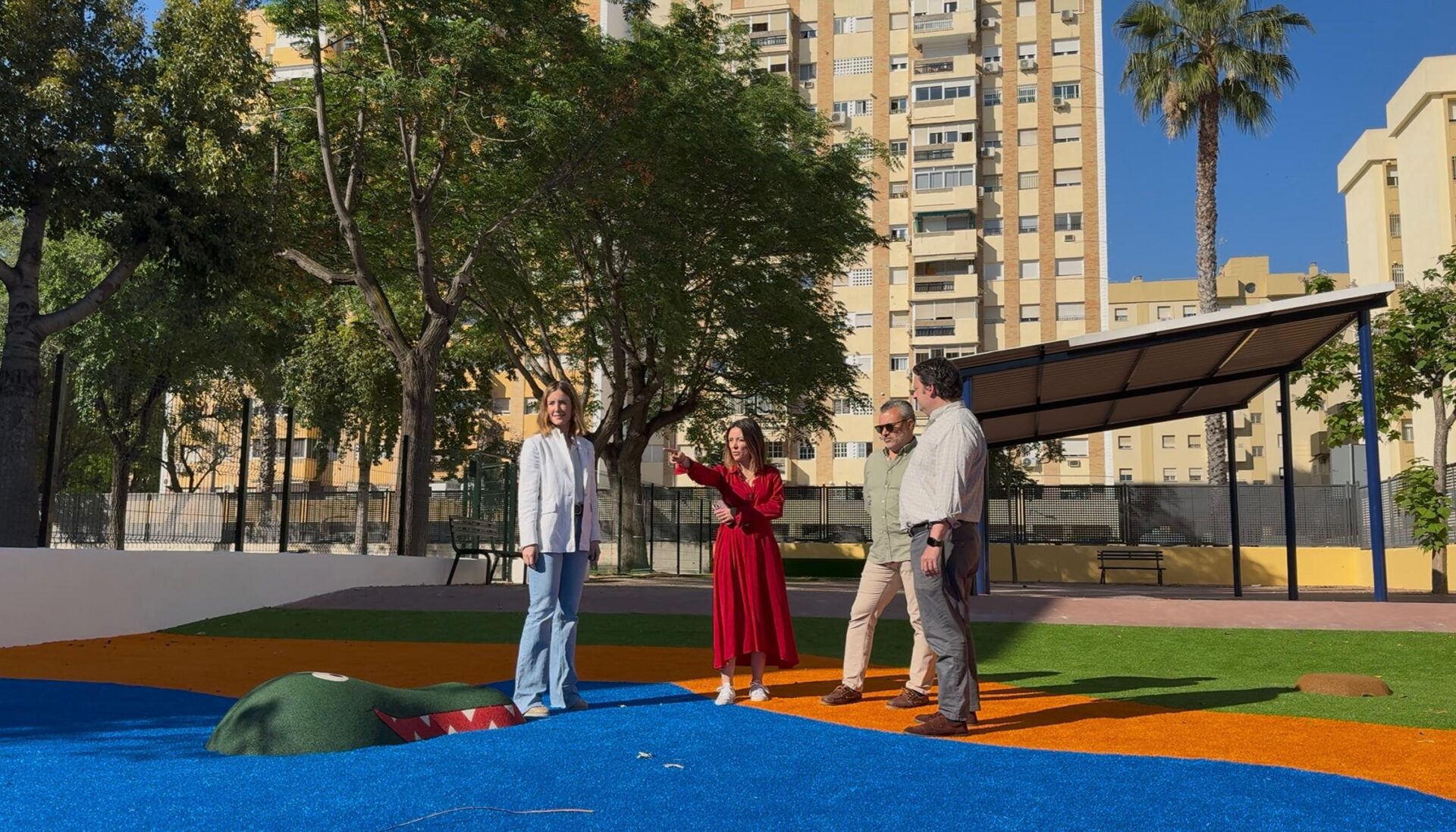 El Gobierno de Sanz reforma el patio de infantil del colegio Aníbal González atendiendo una demanda histórica de su comunidad educativa