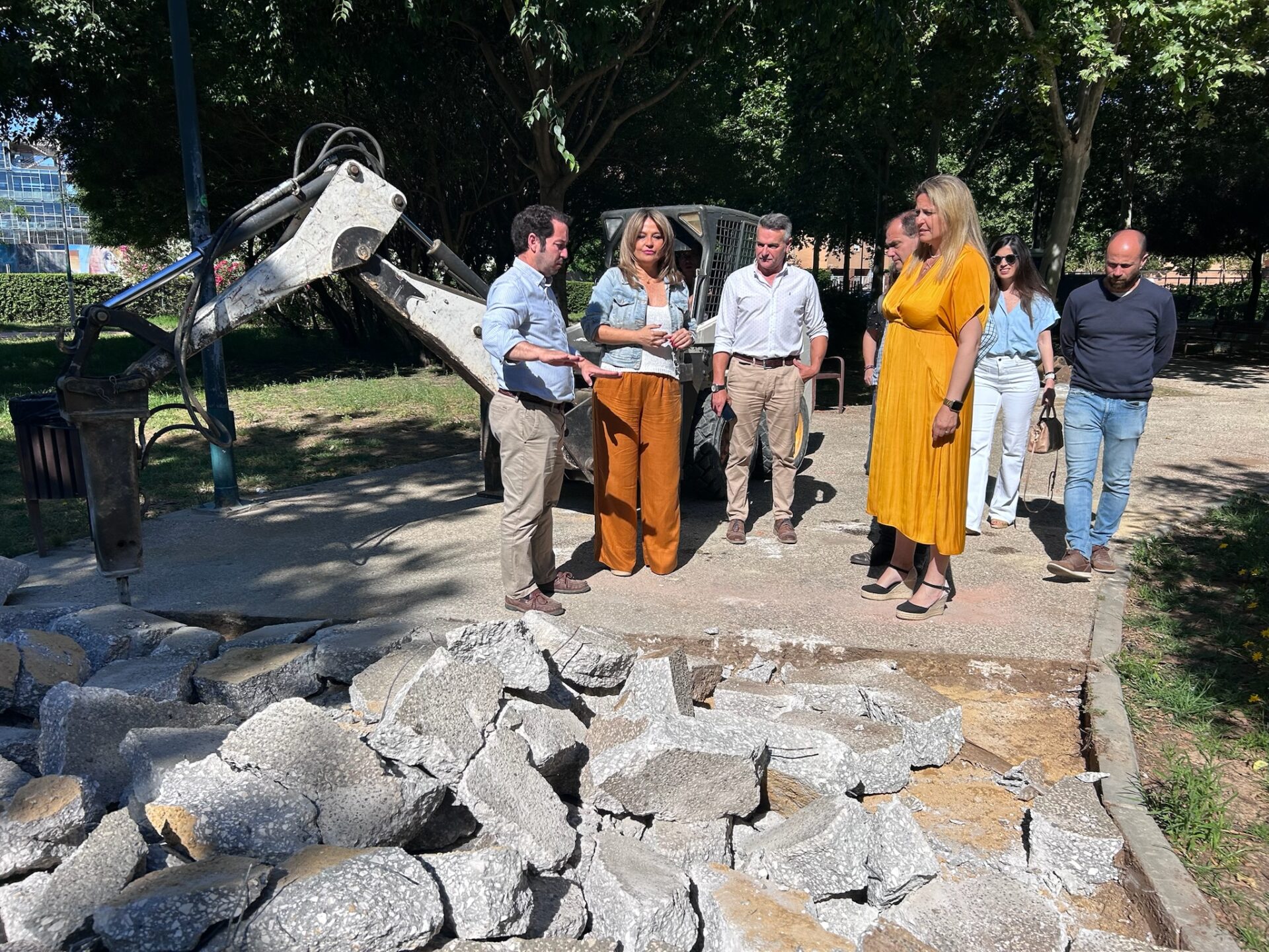 El Gobierno de Sanz ejecuta la segunda fase de la renovación integral del Parque Ramón Rubial para hacerlo más accesible, cómodo y seguro