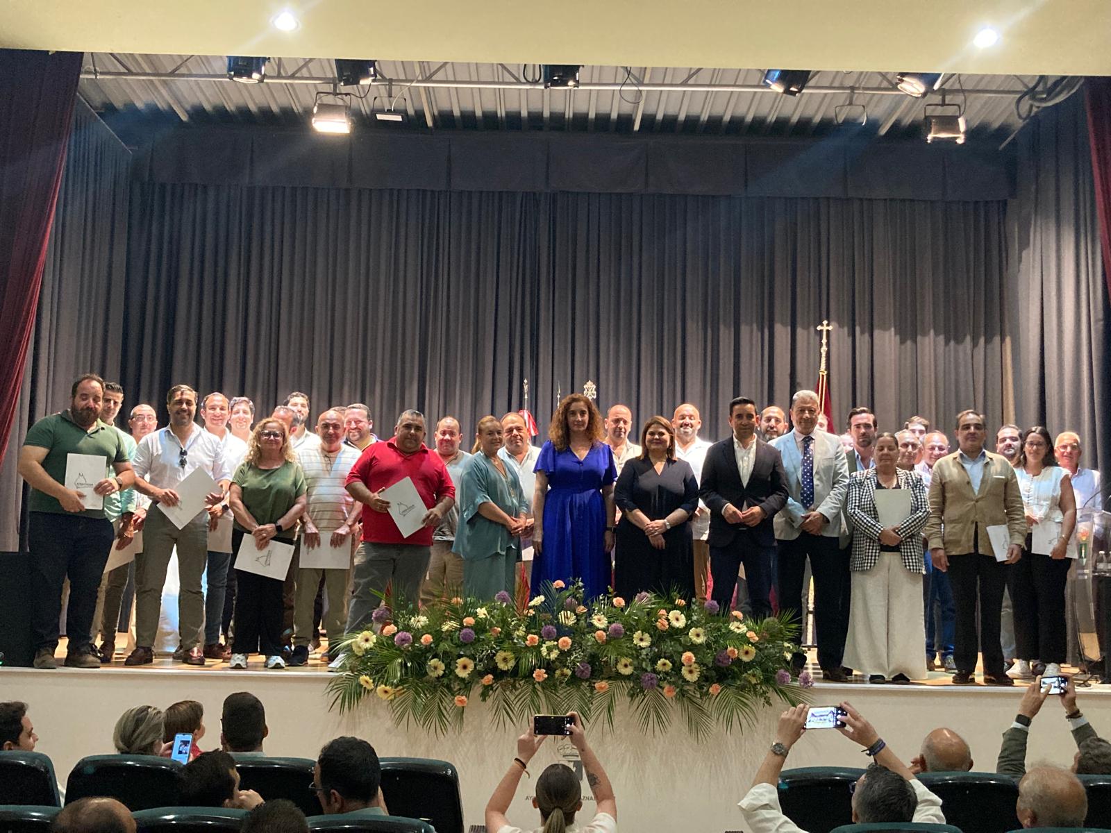 Gonzalo Domínguez en Aznalcázar, en la conmemoración del tercer aniversario del paso de las hermandades del Rocío por el Quema