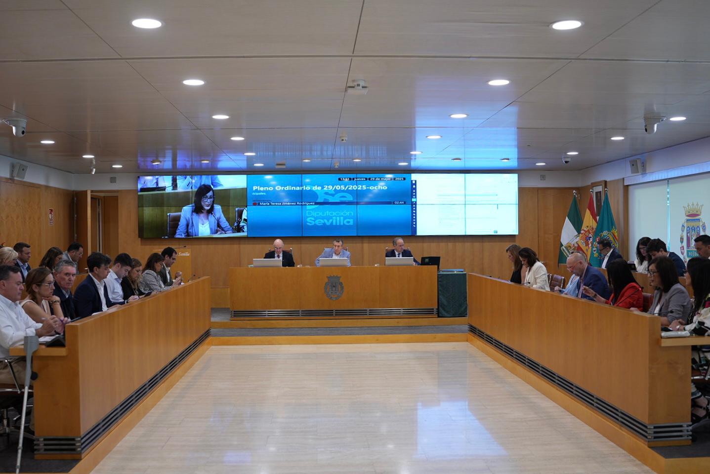 El Pleno de la Diputación aprueba las Bases que permitirán la construcción y renovación de equipamientos municipales, financiados con 70M€ del Plan Sevilla 2030