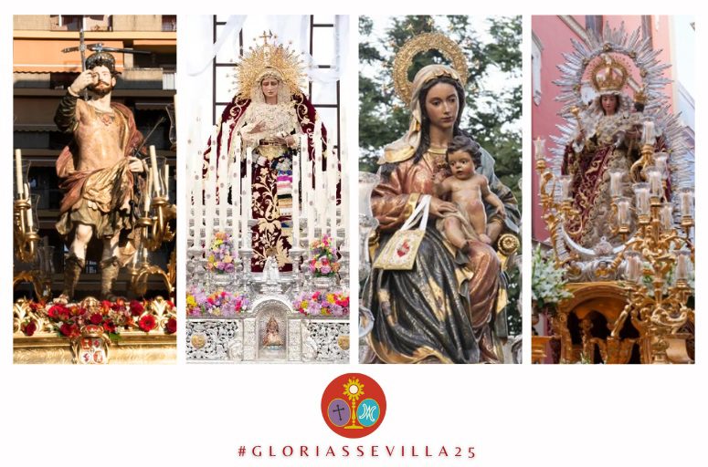 CUATRO PROCESIONES DE GLORIA RECORRERÁN ESTE FIN DE SEMANA LAS CALLES DE SEVILLA
