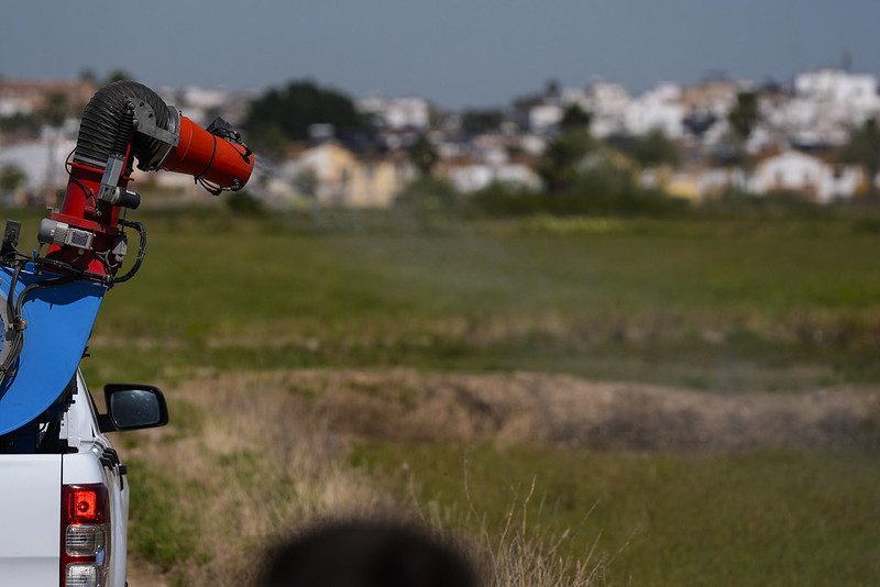 La Diputación aumenta el dispositivo que aporta al Plan Romero con tratamientos preventivos frente a los mosquitos que transmiten el Virus del Nilo Occidental
