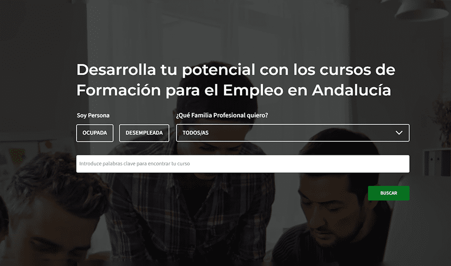La nueva web de la FP para el Empleo en Andalucía unifica toda la oferta formativa y facilita el acceso