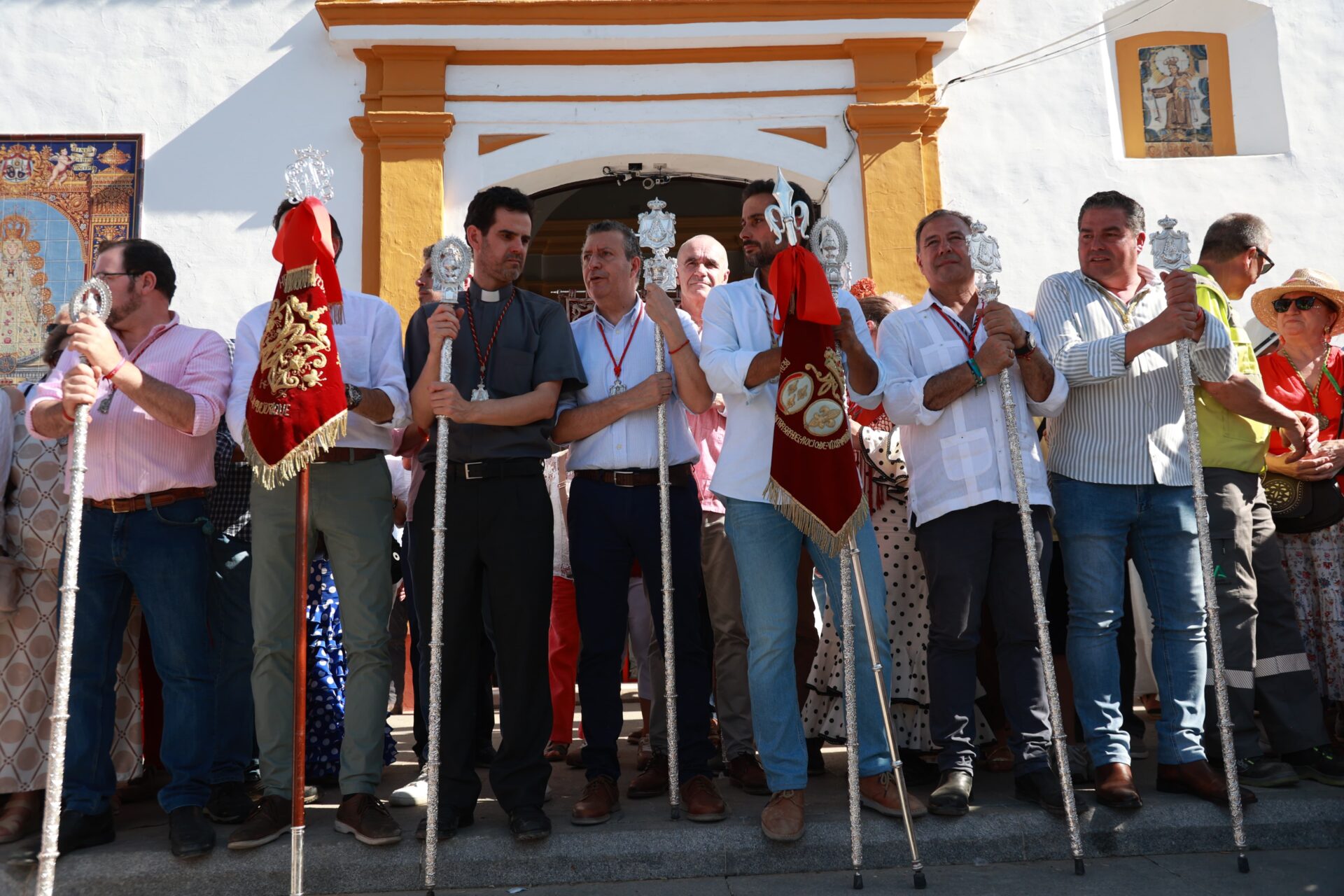 Javier Fernández: “La parada de hermandades en Los Porches manriqueños hay que potenciarla con el reconocimiento y sumando al Camino sevillano inversiones que garanticen seguridad y salubridad a las personas peregrinas”