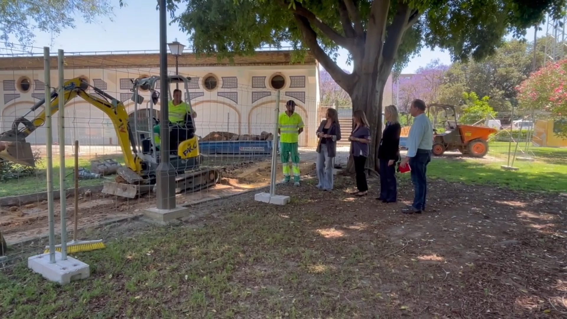El Gobierno municipal inicia las obras del nuevo parque canino del Parque de los Príncipes, dentro de un plan integral de mejora del recinto