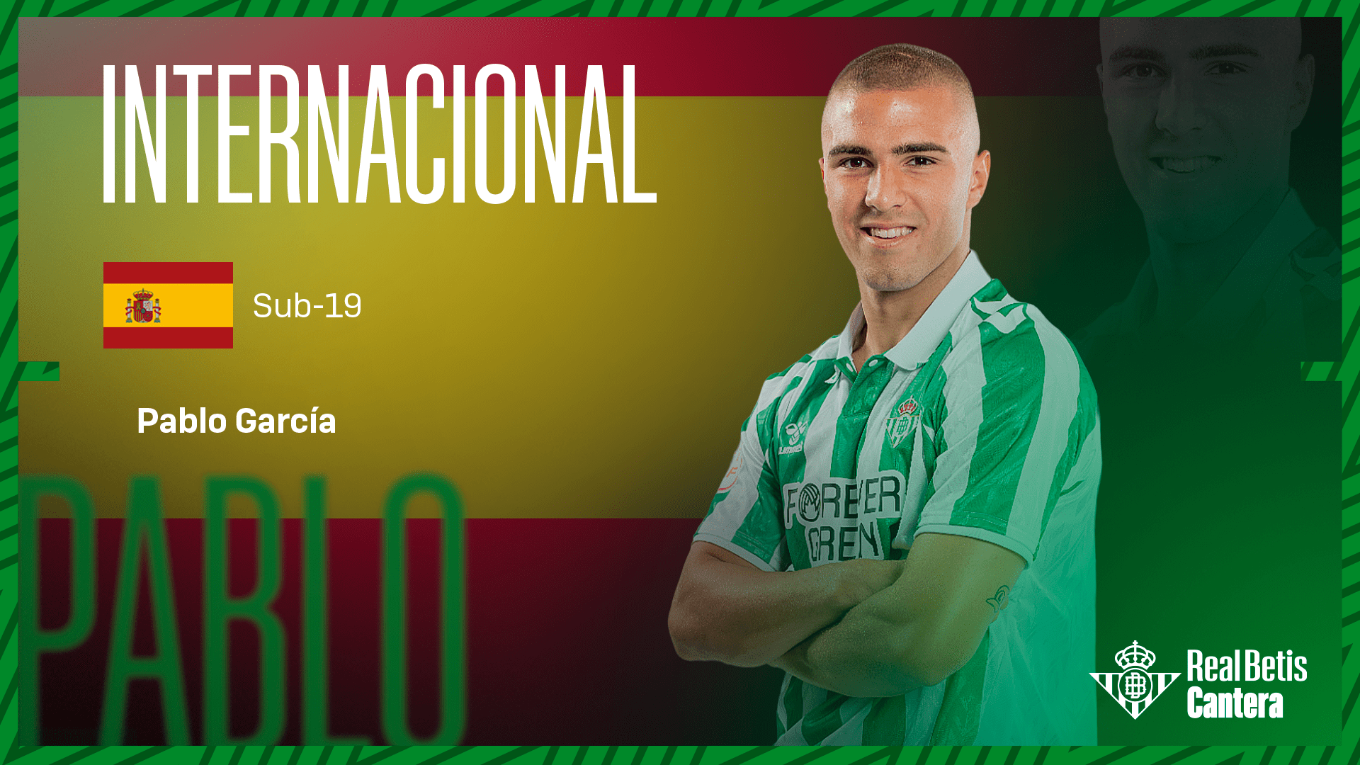 Pablo García, en la lista definitiva de la Selección Española para el Europeo sub-19