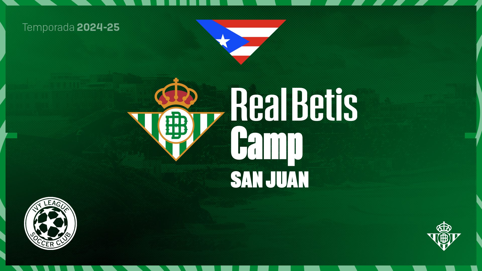 El Real Betis celebrará su primer campus de fútbol en Puerto Rico del 8 al 10 de agosto