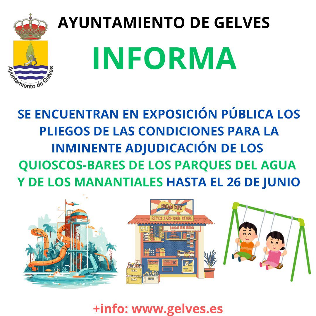 El Ayuntamiento saca a licitación los quioscos-bares de los parques del Agua y Los Manantiales